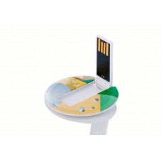 Yuvarlak Kart Şeklinde USB Flash Bellek